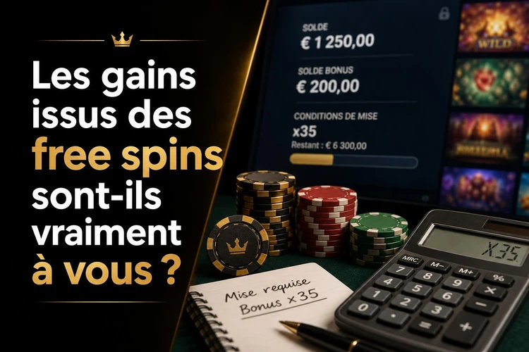 Les gains issus des free spins sont-ils vraiment à vous?