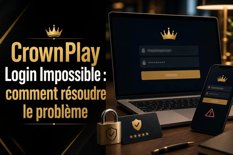 CrownPlay Login Impossible: comment résoudre le problème