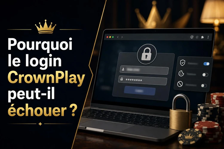 Pourquoi le login CrownPlay peut-il échouer?