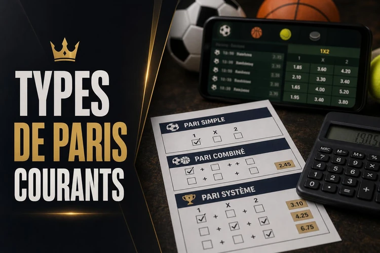 Types de paris courants